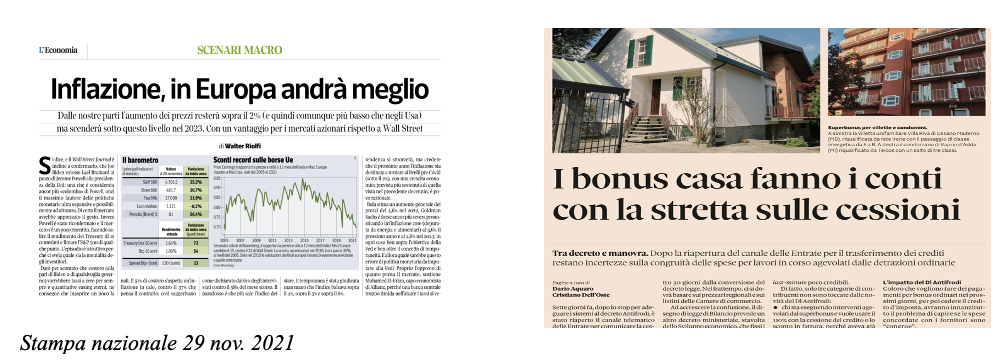 articoli del novembre 2021